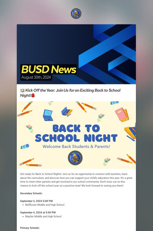 BUSD News