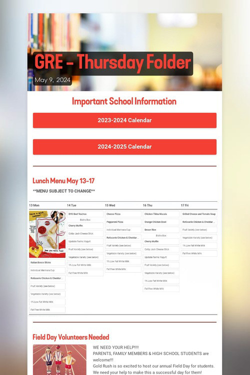 GRE - Thursday Folder
