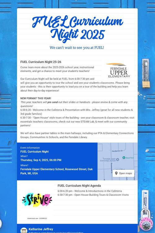 FUEL Curriculum Night 2025