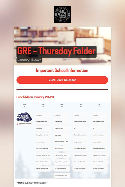 GRE - Thursday Folder