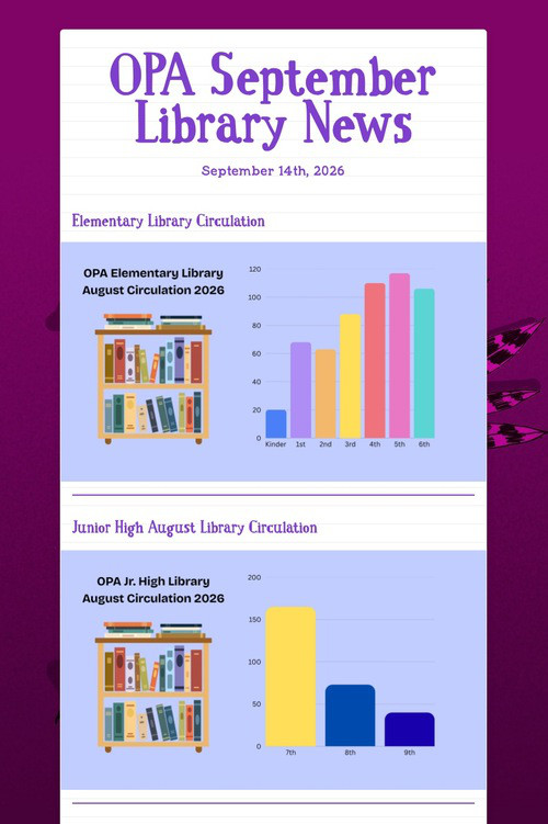 OPA September Library News