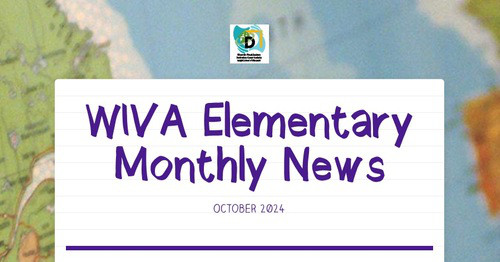 WIVA Elementary Monthly News