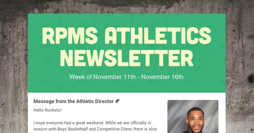 RPMS Athletics Newsletter