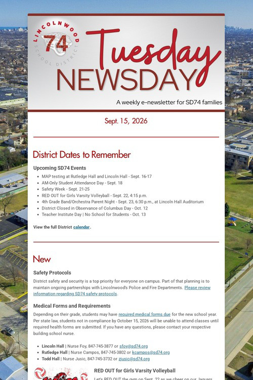 Tuesday Newsday