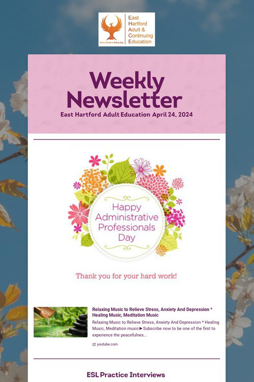 Weekly Newsletter