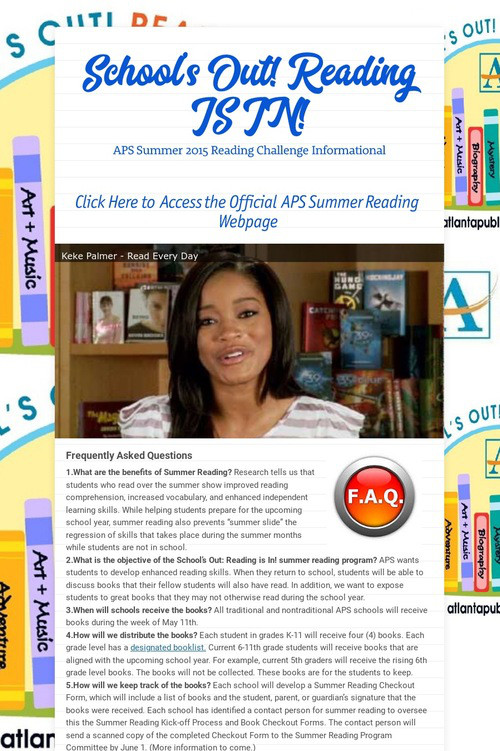 School's Out! Reading IS IN!