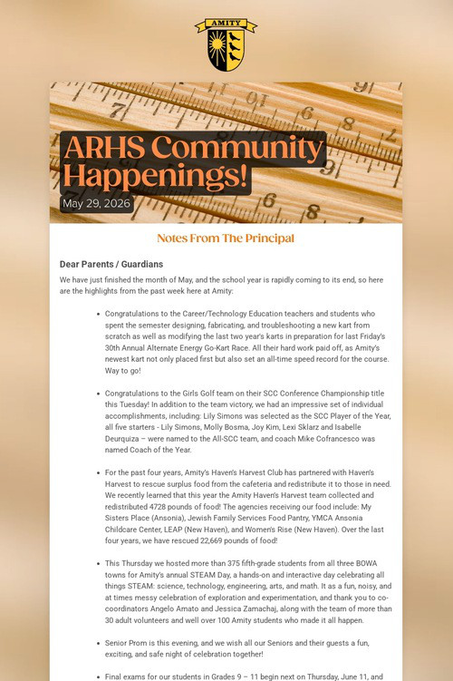 ARHS Community Happenings!
