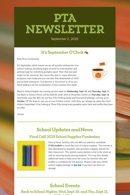 PTA Newsletter