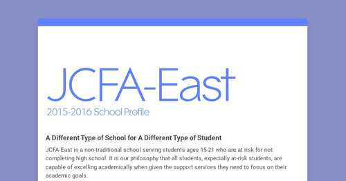 JCFA-East | Smore Newsletters