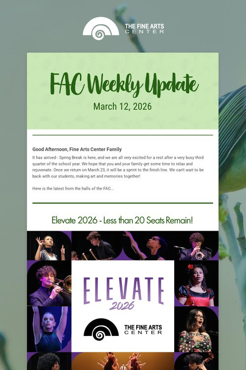 FAC Weekly Update