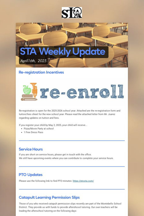 STA Weekly Update