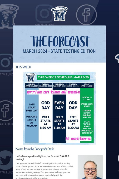 THE FORECAST