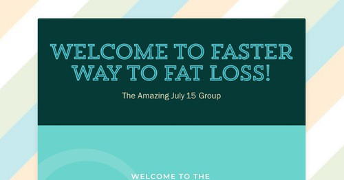 Weight Program Welcome Message Example Design newsletters to spread the word online | Smore