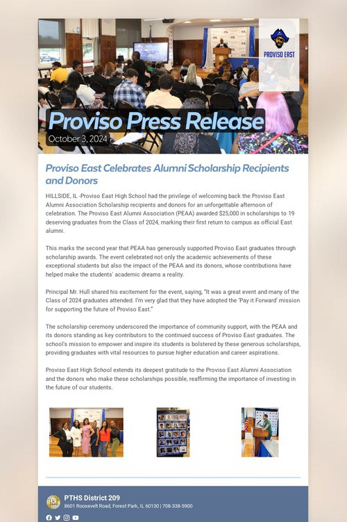 Proviso Press Release