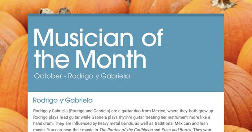 Musician of the Month