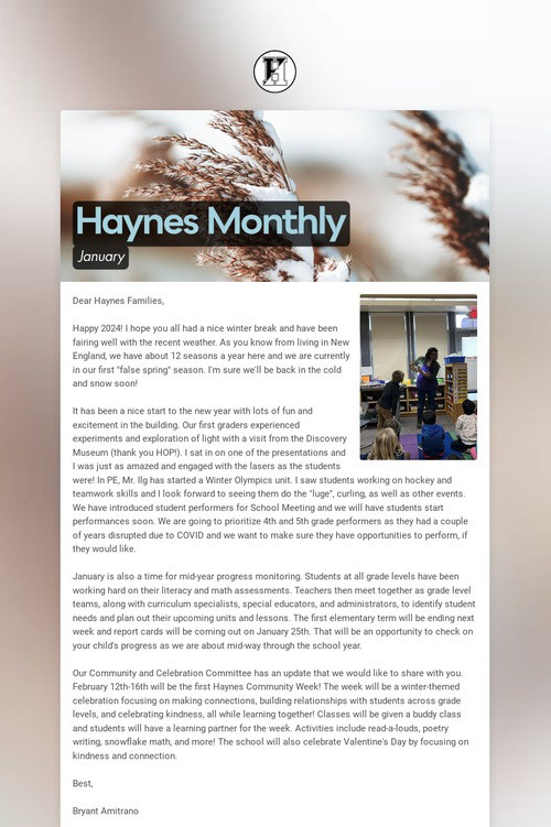 Haynes Monthly