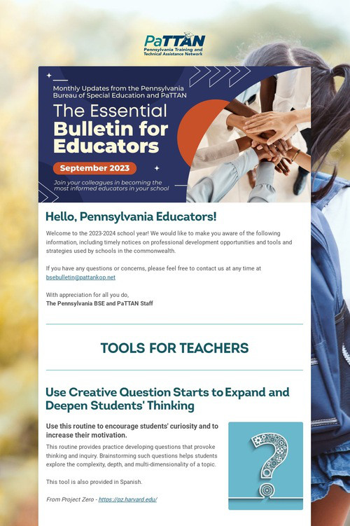 Essential Bulletin for Educators