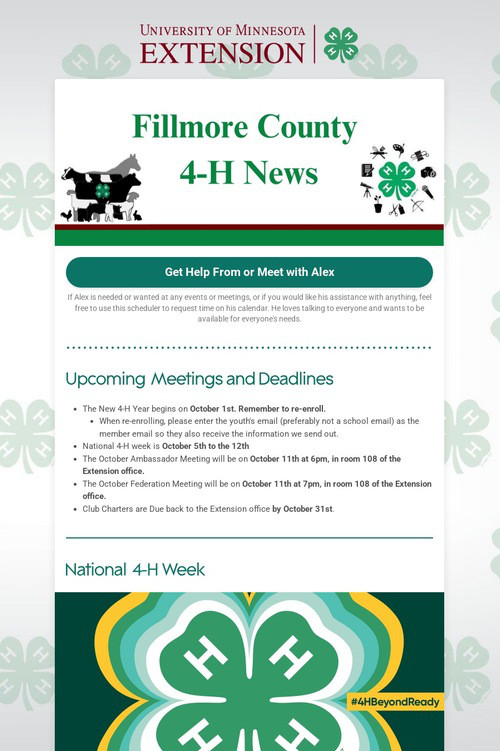 Fillmore County 4-H News