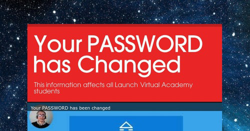 Your PASSWORD has Changed