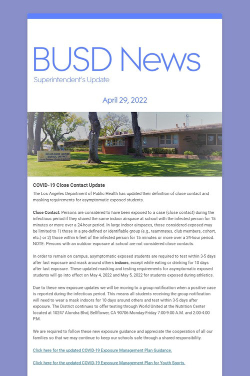 BUSD News