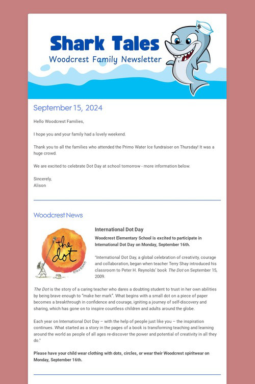 Woodcrest Family Newsletter