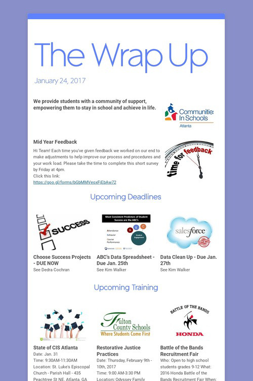 The Wrap Up