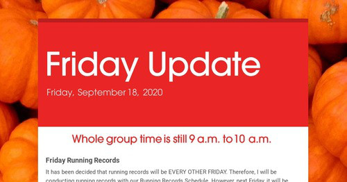 Quick Friday Update Design newsletters to spread the word online | Smore