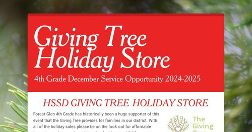 Giving Tree Holiday Store