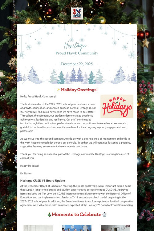 Proud Hawk Community-December 2025