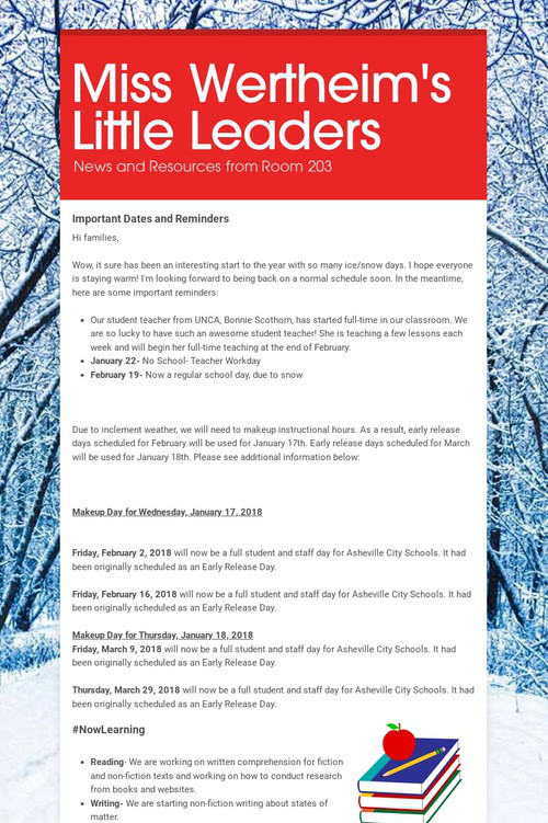 Miss Wertheim's Little Leaders