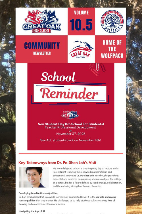 Great Oak - Newsletter Volume 10.5