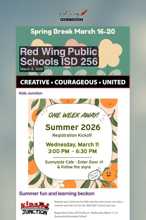 Red Wing Public Schools ISD 256