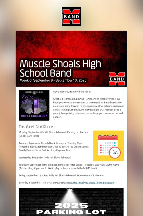Muscle Shoals High School Band
