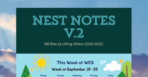 Nest Notes V.2 | Smore Newsletters