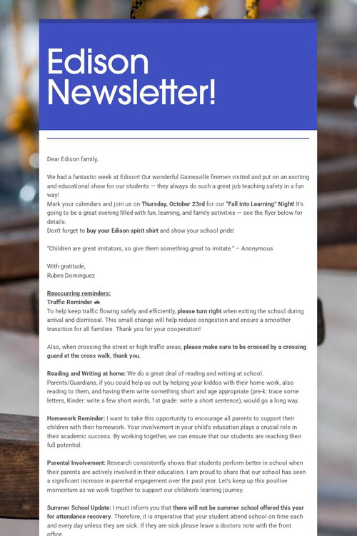 Edison Newsletter!