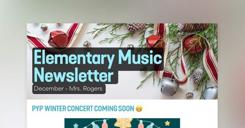 Elementary Music Newsletter