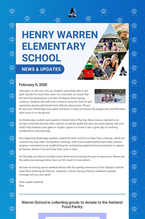 Warren School Weekly Update