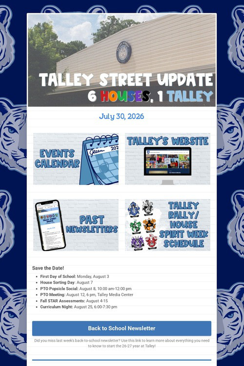 Talley Street Update