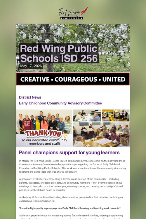 Red Wing Public Schools ISD 256