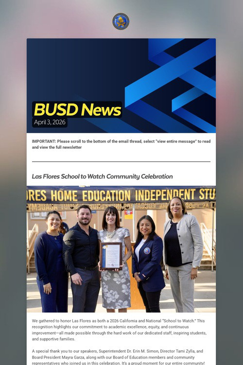 BUSD News
