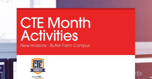 CTE Month Activities | Smore Newsletters