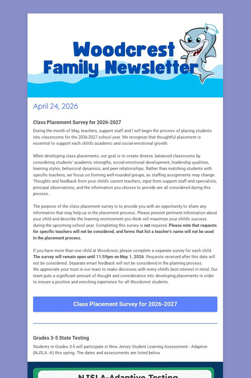 Family Newsletter