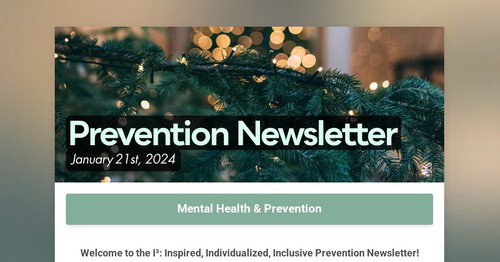 Prevention Newsletter