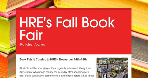 HRE's Fall Book Fair