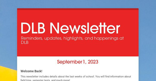 DLB Newsletter