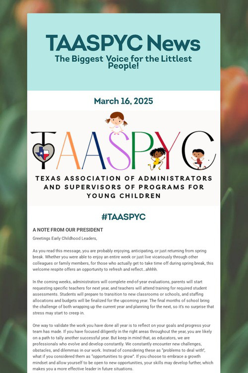 TAASPYC News