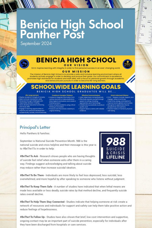 Benicia High School Panther Post