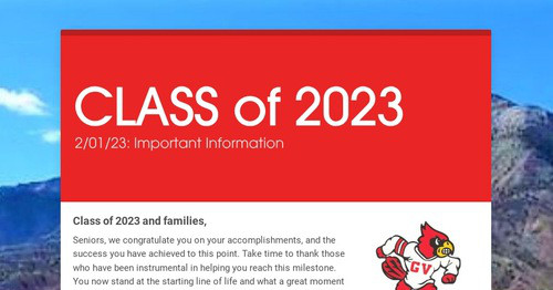 CLASS of 2023