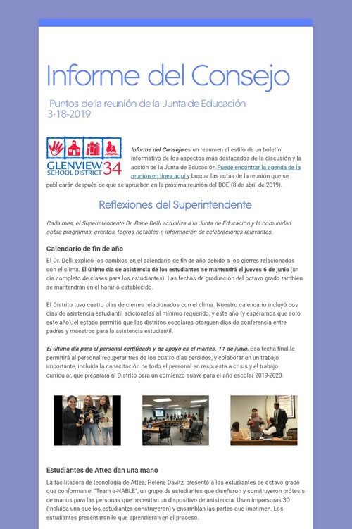 Informe del Consejo