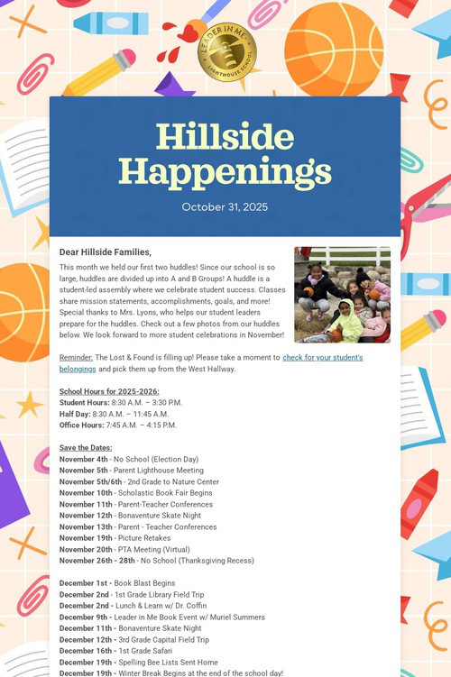 Hillside Happenings